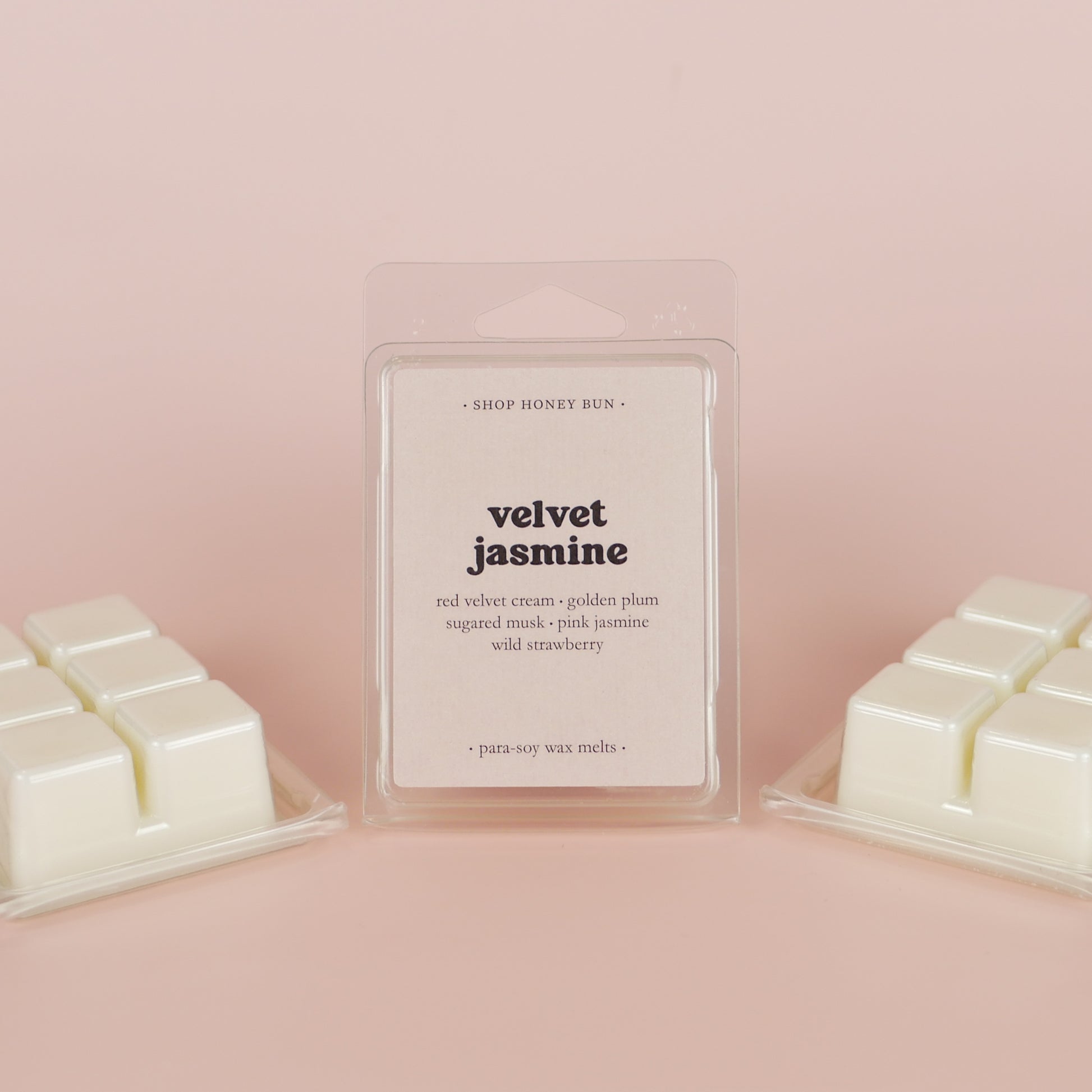 A pack of velvet jasmine scented wax melts