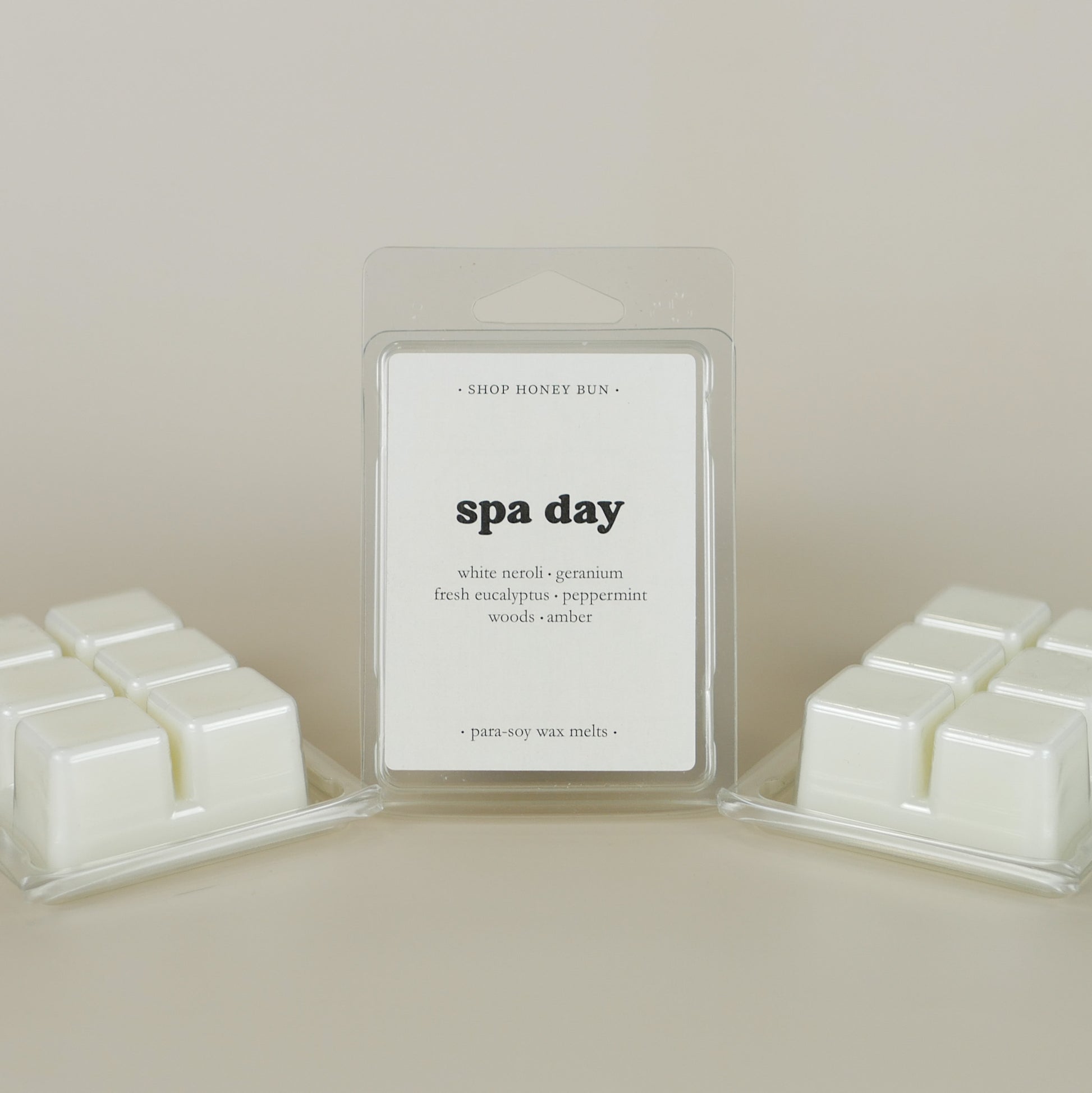 A pack of spa day scented wax melts